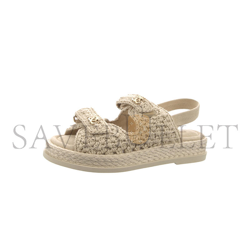 Ch**el interlocking cc logo espadrilles g46339